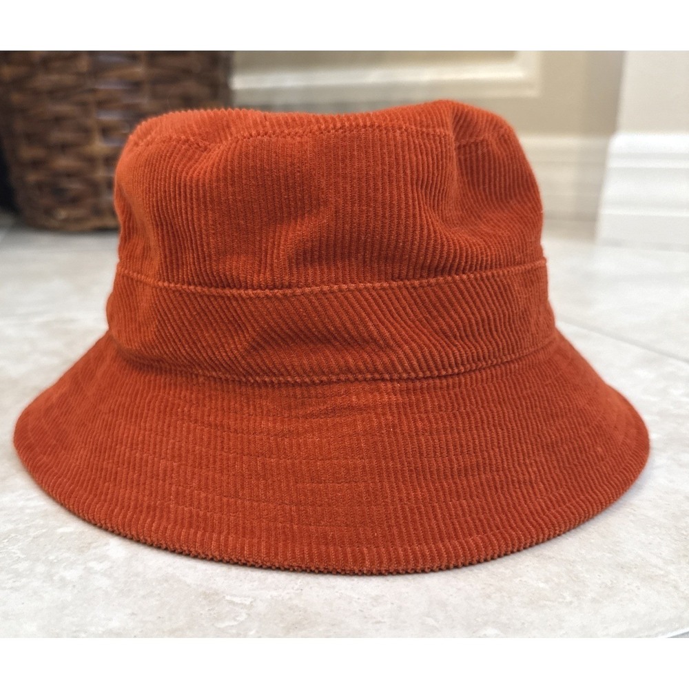 Banana Republic Rust Orange Corduroy Bucket Hat Cotton M/L‎ 203464-01 Fall